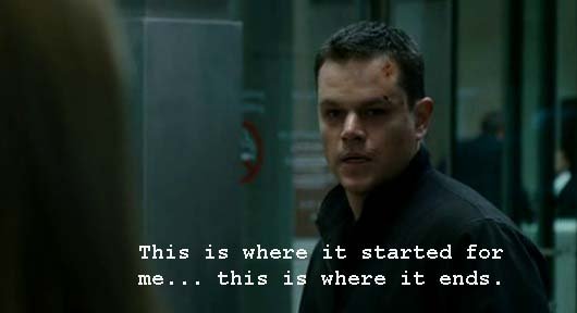              Whatascript! compilation of movie character quotes - Bourne Ultimatum